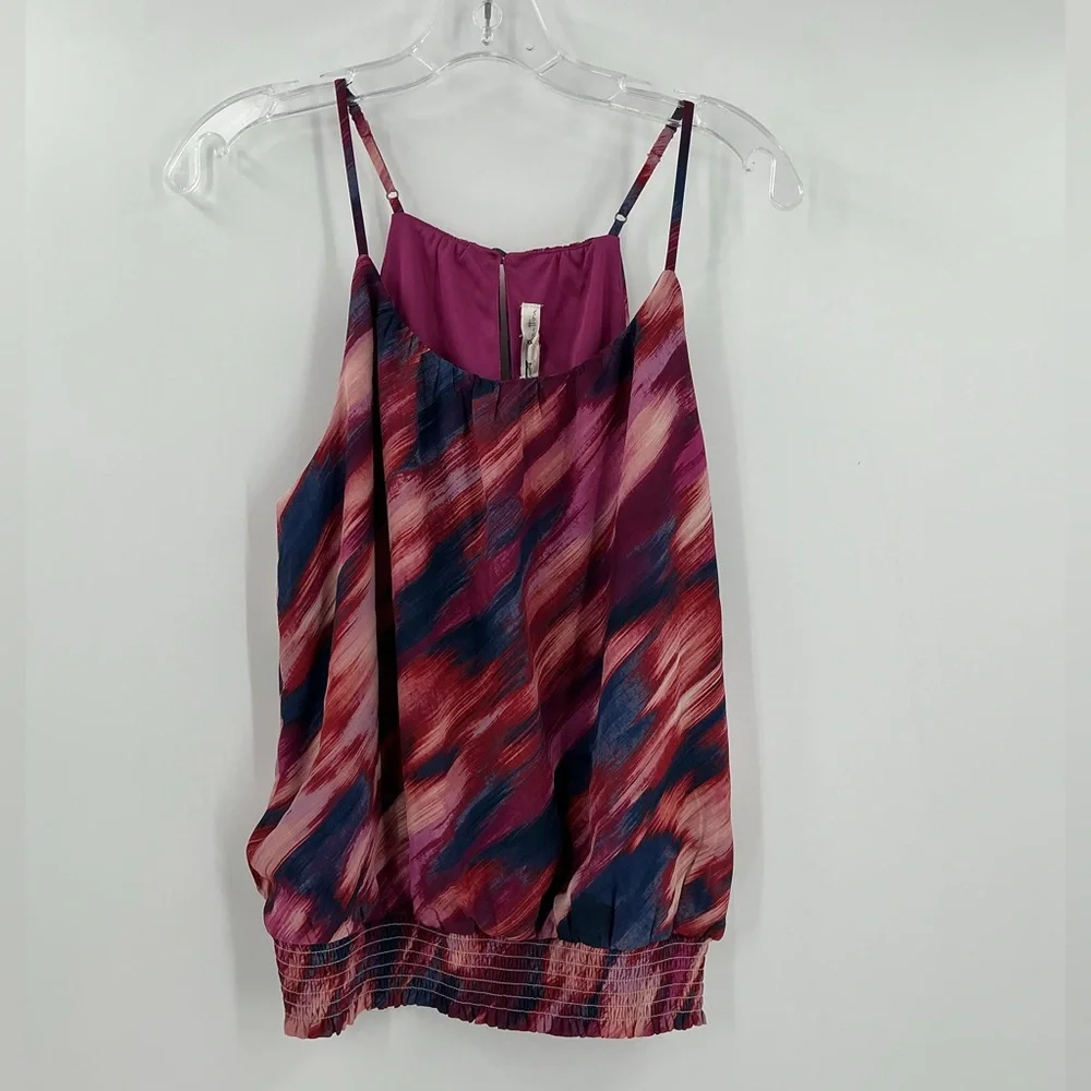 Nine Britton Ashby Smocked top in magenta. New small - Picture 2 of 10